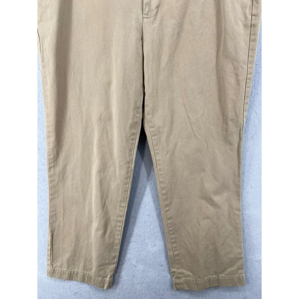 Brooks Brothers 346 Pants Mens 38x30 Khaki‎ Chino  Cotton Flat Front Classic Fit